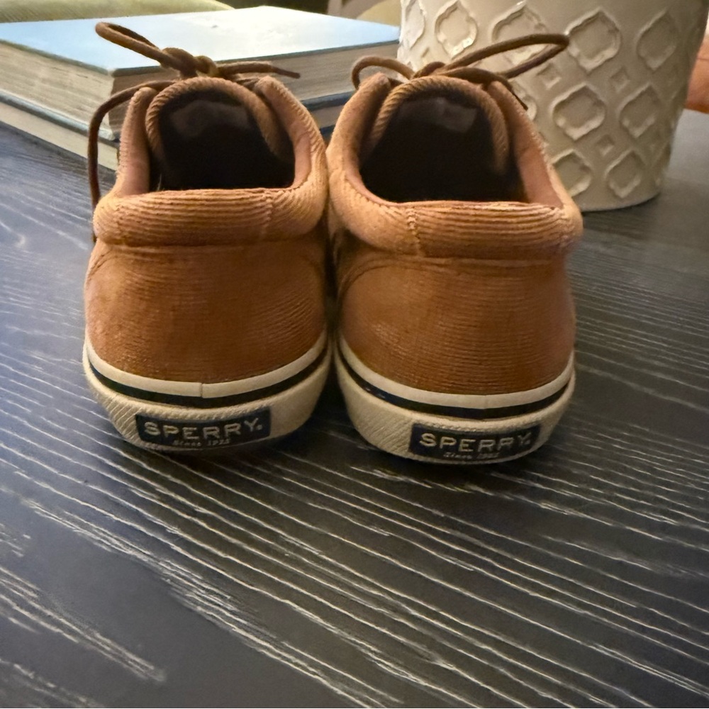 Men’s Sperry Halyard CVO Corduroy Sneaker in Mustard. Size 10.5 - Picture 4 of 9